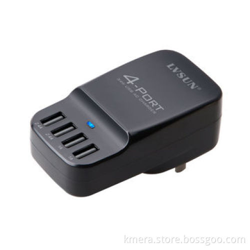 Portable Mobile Phone Charger w/4 Independent USB Ports/Fast charge 2 iPhone/2 iPad Simultaneously